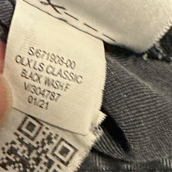 Old Navy Women's Button Down Shirt Bundle L – Black, Gray, Red Stripe Lot of 3 - Picture 16 of 16